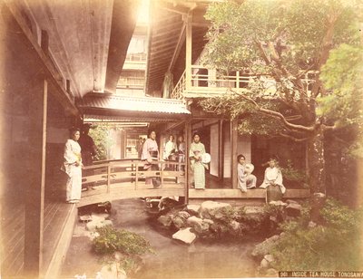 Geishas in a Tea House at Tonosawa by Kusakabe Kimbei
